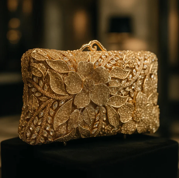 Tangled Couture Golden Clutch