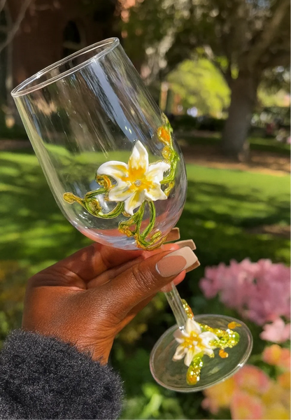 Frog Prince Wine Glass